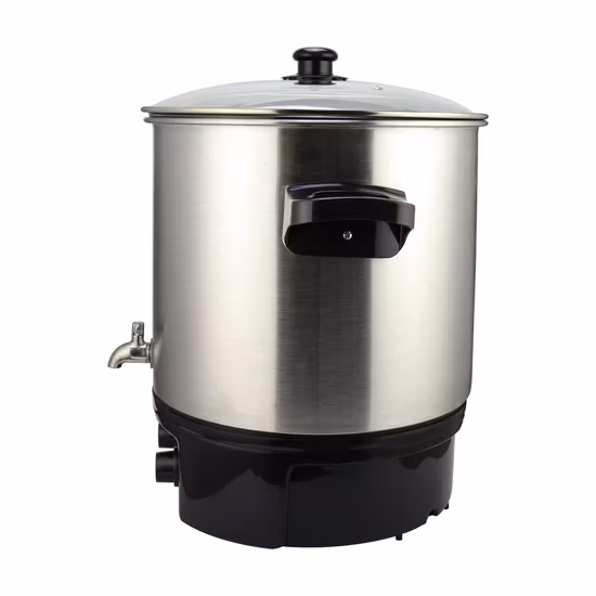 Pentola per sciogliere la cera elettrica all'ingrosso, fonditore per cera plug-in con coperchio in vetro