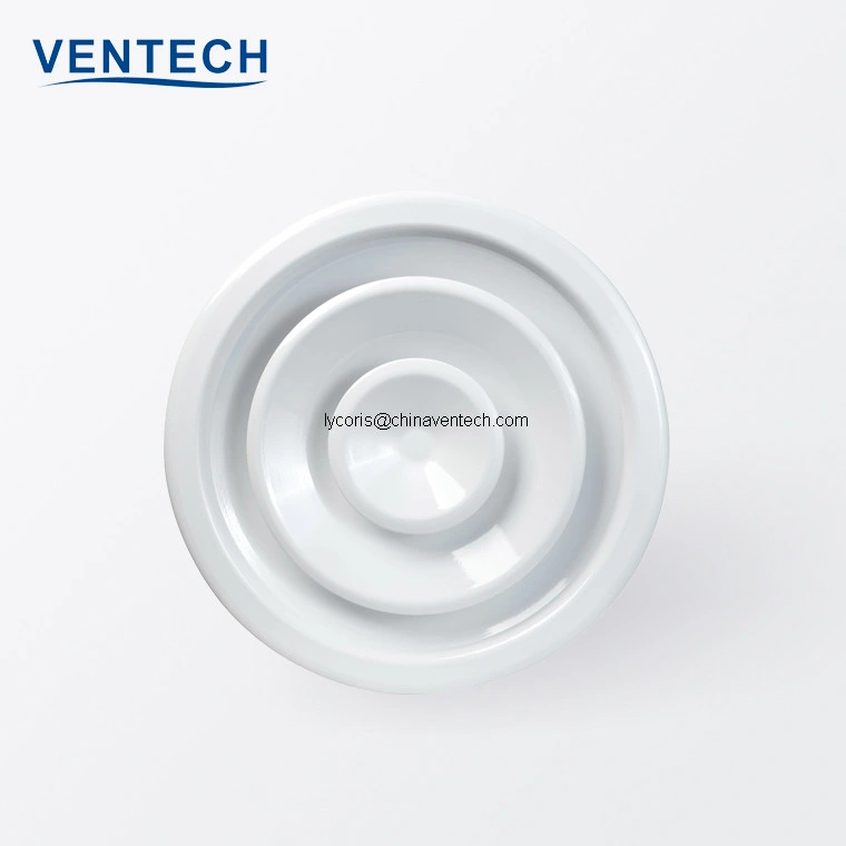 High Air Flow Round Ceiling Diffuser HVAC Aluminum Air Circular Diffuser for Central Air Conditioning