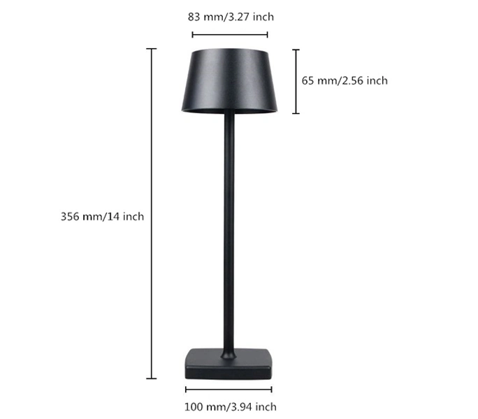 Modern European Table Lamp Hotel Restaurant Decoration Rechargeable LED Table Lamp Romantic Dinner Lamp