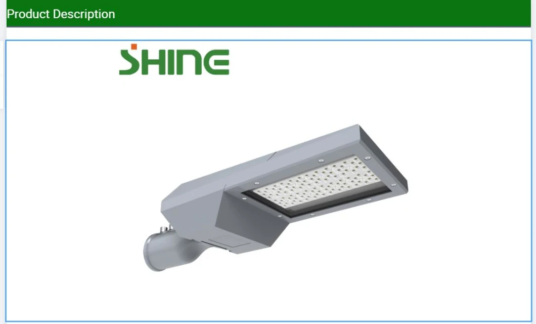 Aluminum Streetlight Controller LED 40W 50W 60W 80W 100W Lighting Lamp